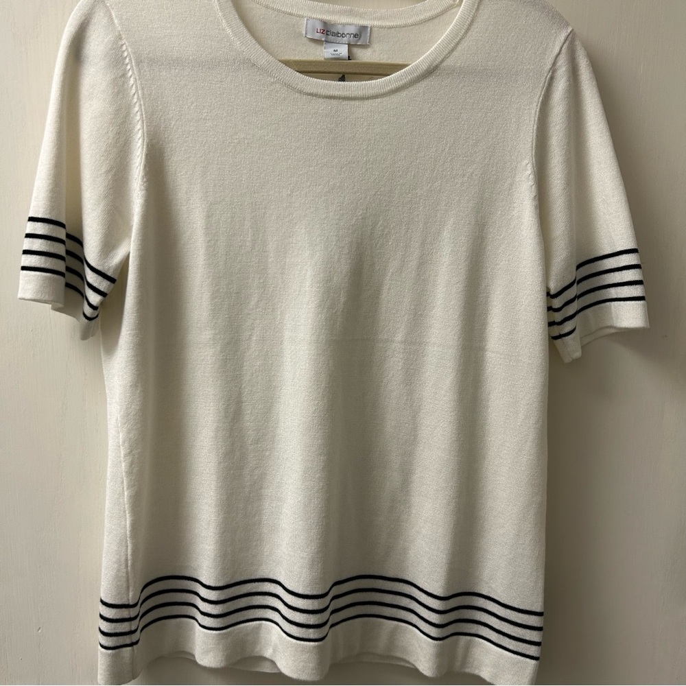 Liz Claiborne Classic White Sweater